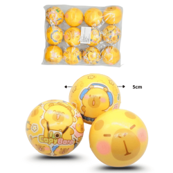 pelota esponja 7cm decorada capy bara C/12 25F-113