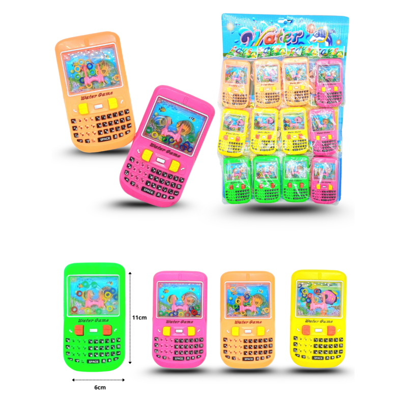 juguete de agua celular BB en planilla C/12 VBQ-477
