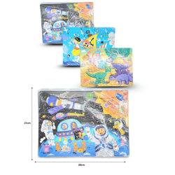 rompecabezas de cartón 28x21cm C/12 B6066