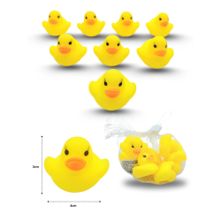 juguete chillón pato mini en red C/12 WET-1132