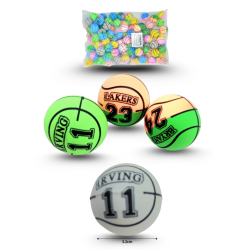 pelota saltarina basketball colores 3.2cm C/100 GPM-9007