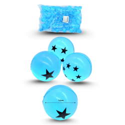 pelota saltarina esferas azules 3.2cm C/100 GPM-9009