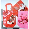 bolsa plastificada con corazones y rosas C/12 24-R31