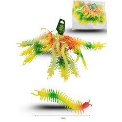 juguete broma ciempiés en bolsa 14cm C/50 JY67145