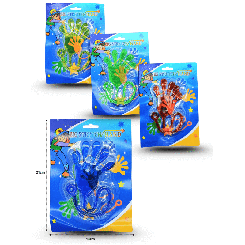 manita pegajosa grande cartón azul C/12 C1472