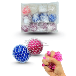 squishy cerebro red blanca diamantina en bolsa C/12 jerdanna