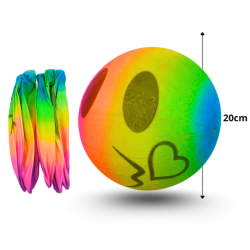 pelota de hule colores fosfo C/12 TG-29D-7 o M108-9H-1