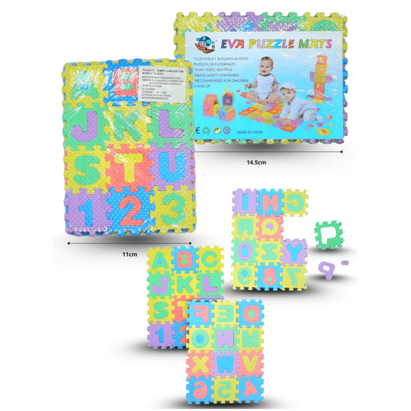 rompecabezas de foami abecedario set 3 15×10 C/10 TG-2004C