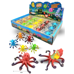 crescencio juguete de broma pulpo variedad de colores C/30 JY64113