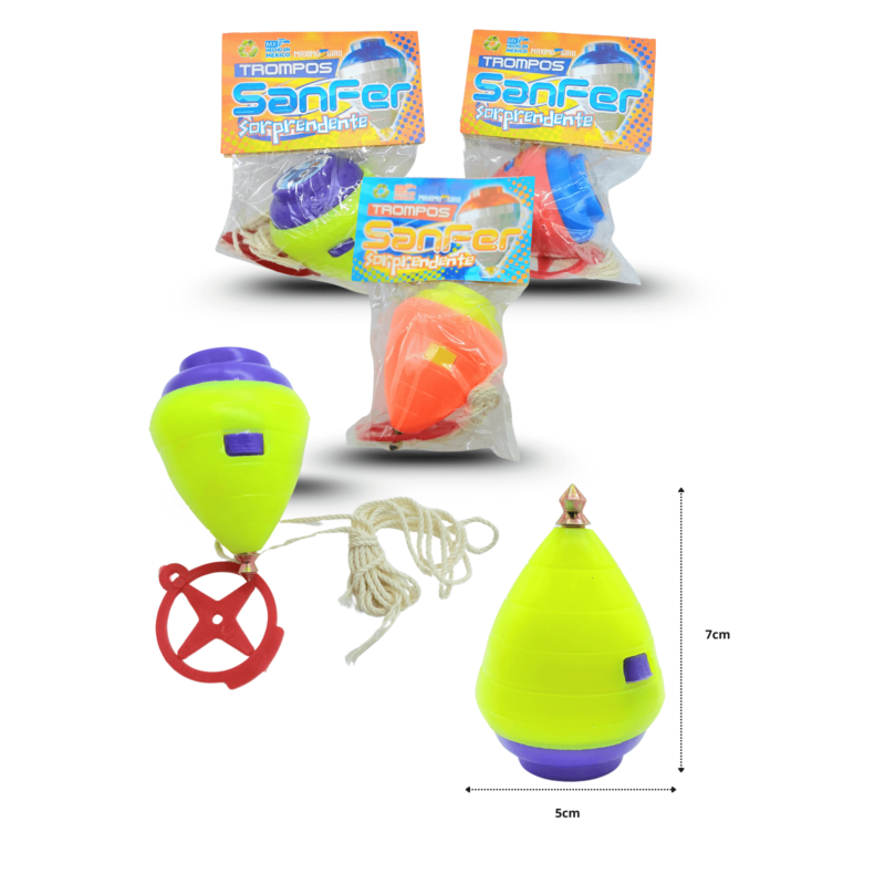 trompo SAN FER punta de metal C/10 ROB GRC o ALB MOR