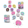 monedero surtido decorado caritas, niña o unicornio C/12 24ZH-8