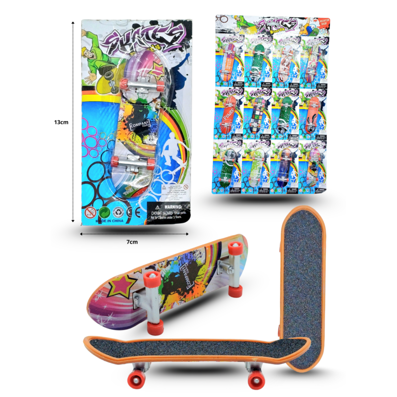 patineta para dedos en blister individual 10×2.5cm C/12 C5326