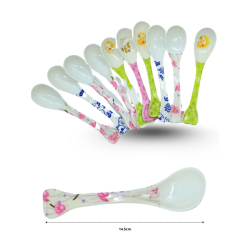 cuchara melamina decorada 14cm C/20 A1236