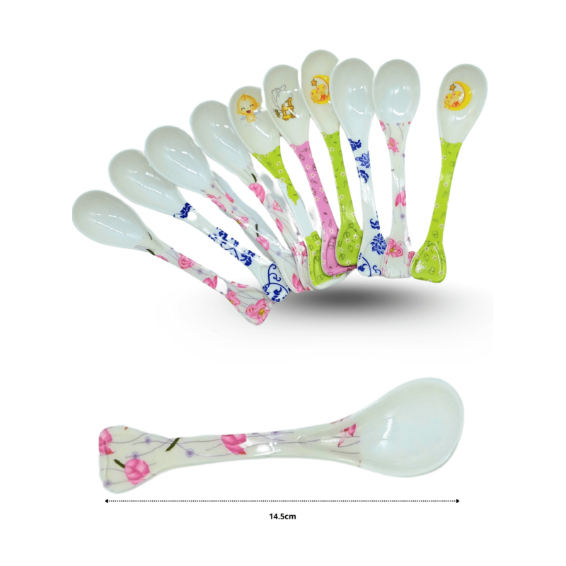 cuchara melamina decorada 14cm C/20 A1236