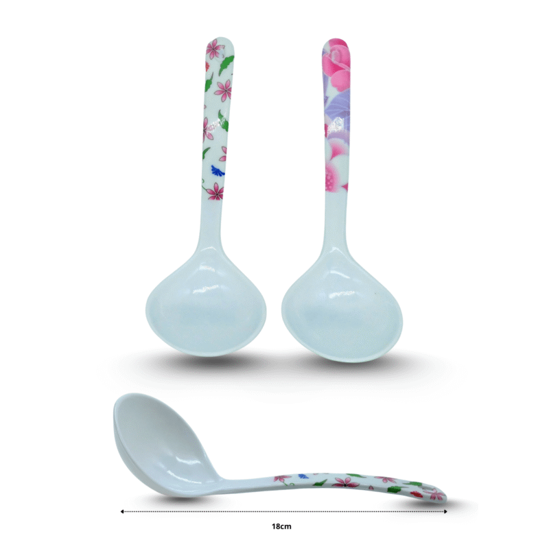 cucharon mini melamina decorado C/12 A1167