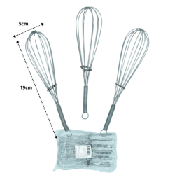 batidor globo metálico C/10 EXP578