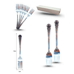 tenedor pavo real C/24 PB-1001B o PB-1001