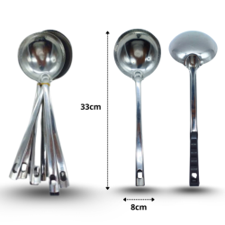 utensilio cucharon de acero inoxidable C/12 A1101
