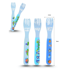 tenedor de melamina con diseño para bebé 13.8 CM C/12 A1239