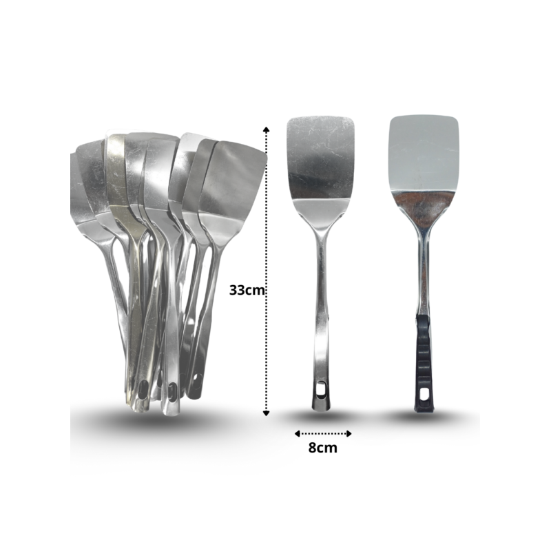 utensilio pala volteadora de acero inoxidable C/12 A1104
