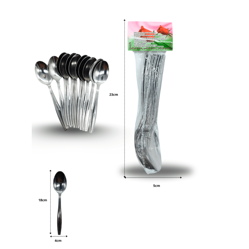 cuchara sopera puntos C/12 PB-0019