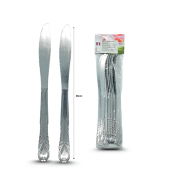 utensilio cuchillo de mesa pavoreal de acero inoxidable C/12 PB-2016