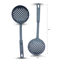 utensilio negro rasera de servicio con mango C/12 PB-3007