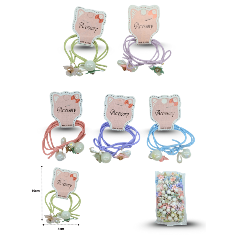 coletero par con decoración perlas grandes C/20 SPJ-411