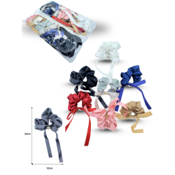 dona satín con listón y brillo al centro C/12 XL33-20