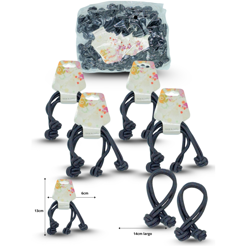 liga nudo negra C/12 75055-BK o LUT-02A