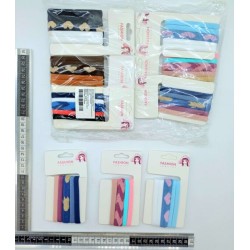 liga licra afelpada decorada y lisa en blister set 5 pzas C/12 XL29-10