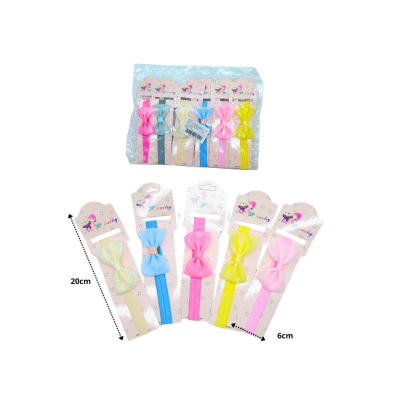 valerina delgada con moño decoración C/12 244-1H-2