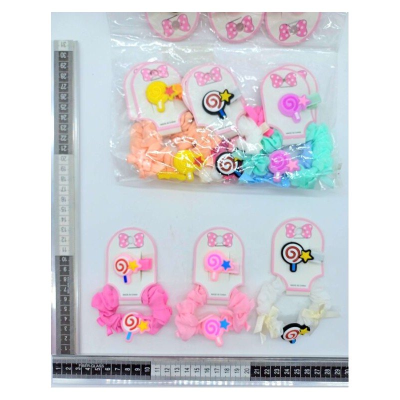 dona corrugada con pico decoracion de goma set 2 pzas C/12 XL7-17