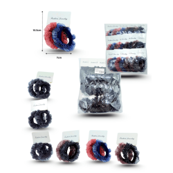 liga licra organzza decorada y negra set 2 pza 5cm C/12 EEO029