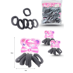 liga corrugada negra set 6 pzas 5cm C/12 EEOO96B