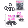 liga corrugada negra set 6 pzas 5cm C/12 EEOO96B