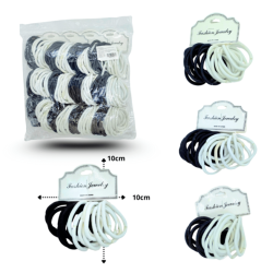 liga colores blanco y negro set 18pzas C/12 23170