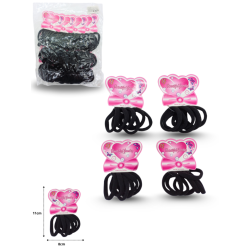 liga licra negra 5.5cm set 6 pzas C/12 EEO064