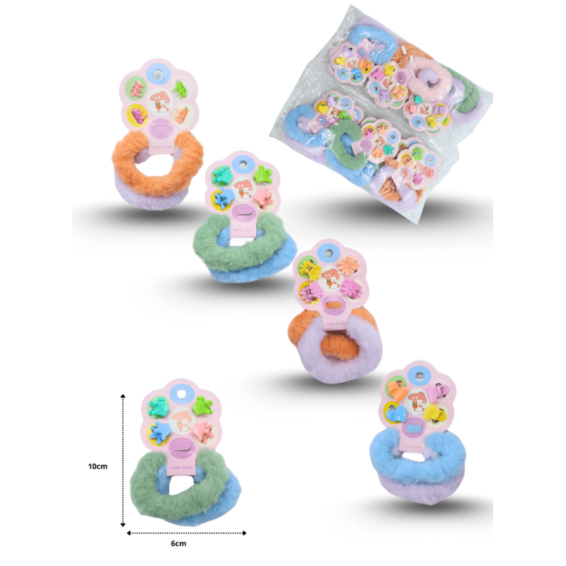 dona peluche par delgada con piojos set 6 pzas C/12 EE0012