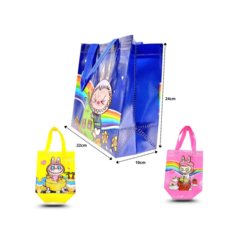 bolsa plastificada LABUBU 22x24x10cm C/12 R252J-52