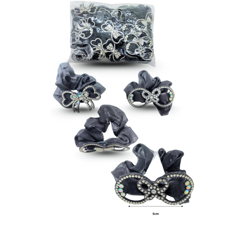 dona negra tela tul negra con adorno brillante C/12 FI-50