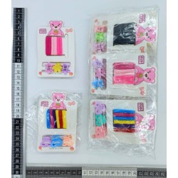 ligas con piojitos set cute bear C/12 K-97