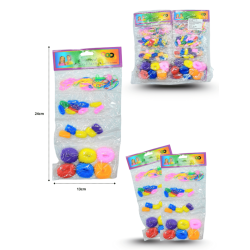 ligas y donas surtidas multicolor C/12 TA-0004B