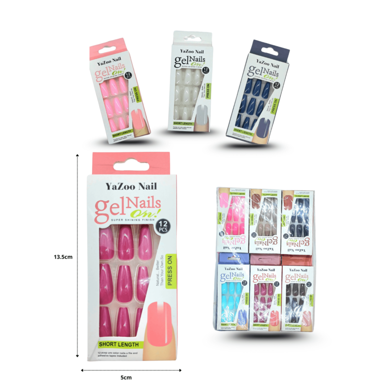 uña para dama color liso coffin C/12 AIX-1129