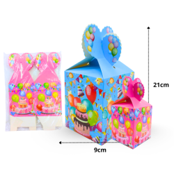 caja armable decorada 8x10cm C/12 TE-0535D