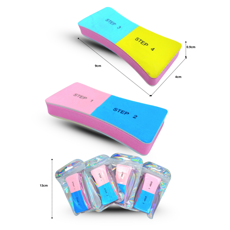 lima y buffer para uñas 4 pasos C/12 10G-221