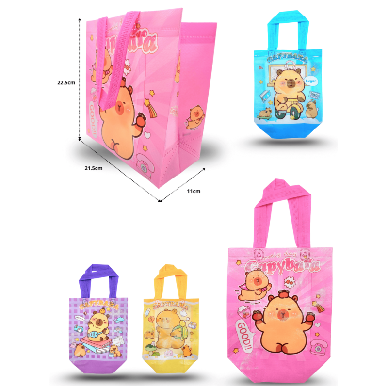 bolsa plastificada decorada Capy bara C/12 24-V62 o 25C-133