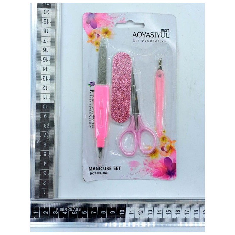 set manicura con 4 pzas en blíster C/12 10G-67