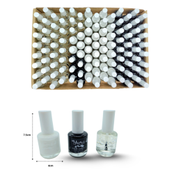esmalte base colores surtidos negro, blanco y transparente C/112 ALB MOR