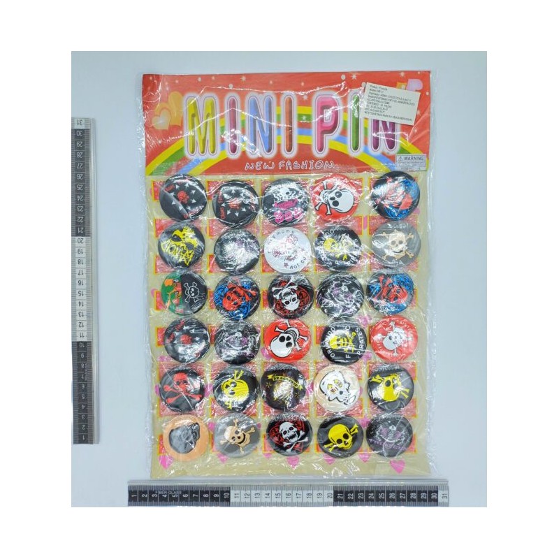 broches en planillas calacas halloween C/30 R-37